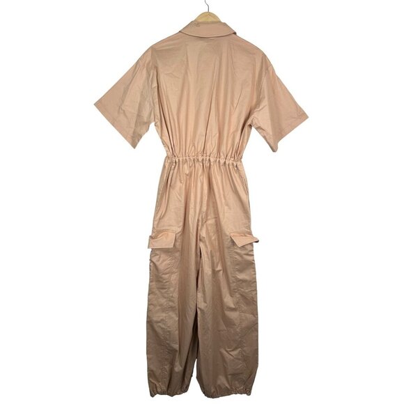 Zara Gabardine Utility Jumpsuit With Pockets Mango color sz S - Picture 4 of 11